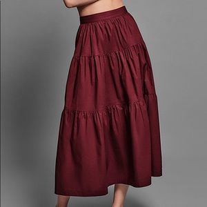 STAUD Sea Skirt Tawny Port